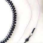 Black onyx choker necklace