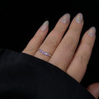 Amethyst stacking ring | 925 sterling silver