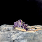 Amethyst stacking enhancer ring | 925 Sterling Silver