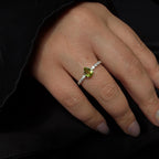 Peridot statement ring | 925 Sterling Silver