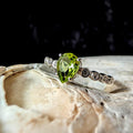 Peridot statement ring | 925 Sterling Silver