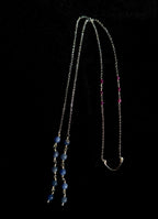 Lepidolite sodalite face chain
