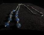 Lepidolite sodalite face chain