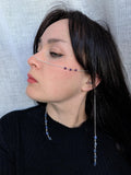 Lepidolite sodalite face chain