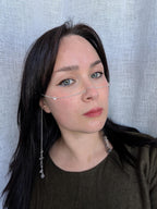 Protective clear quartz face chain