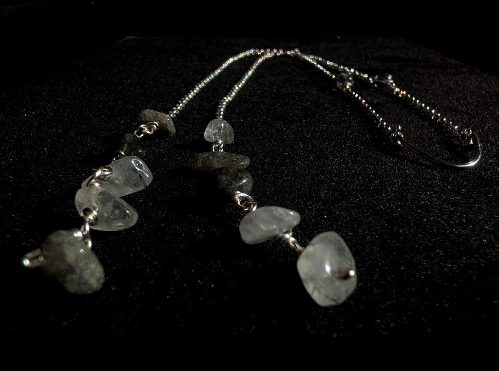 Protective clear quartz face chain