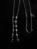 Asymmetrical celestial face chain