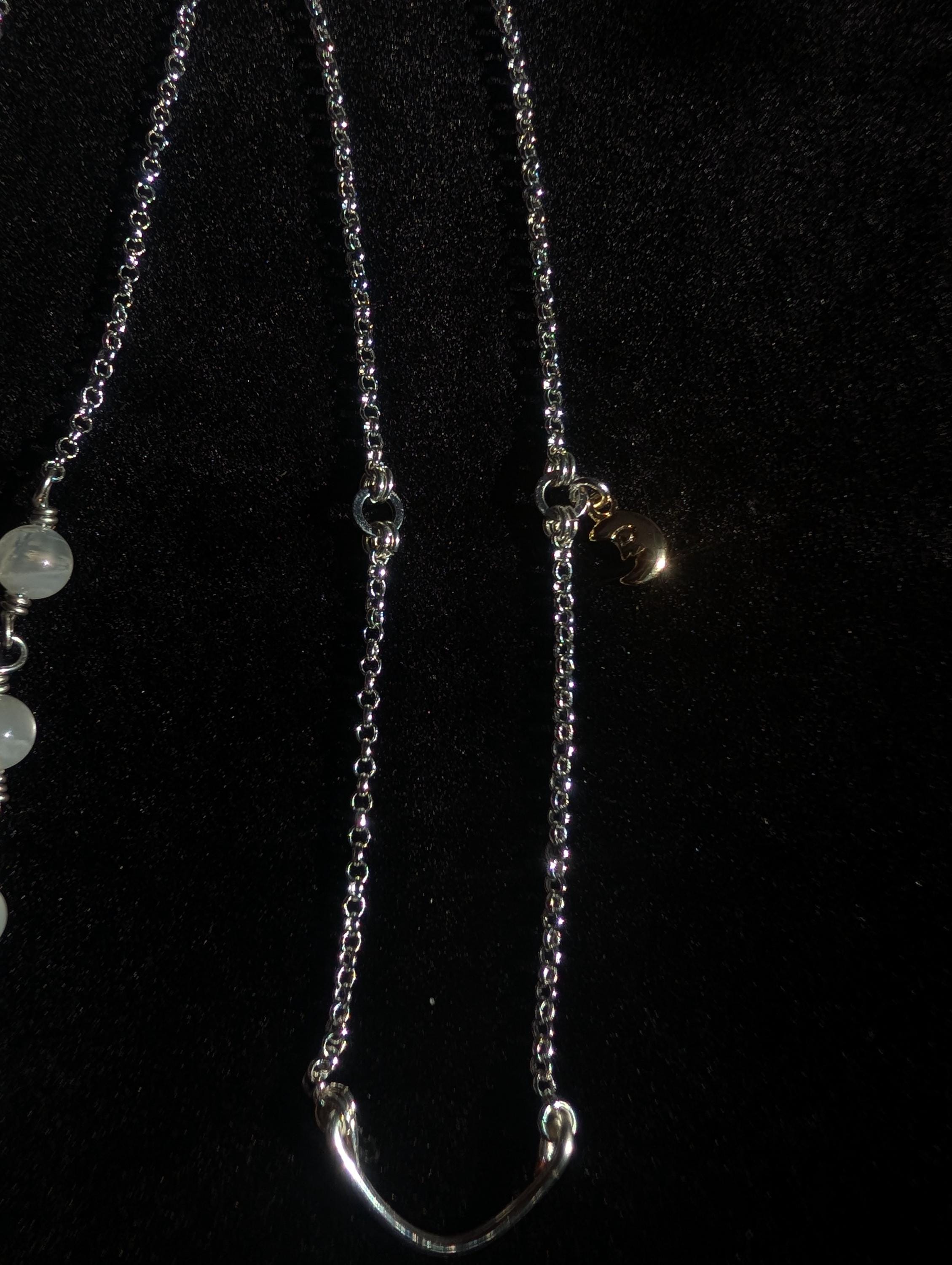Asymmetrical celestial face chain