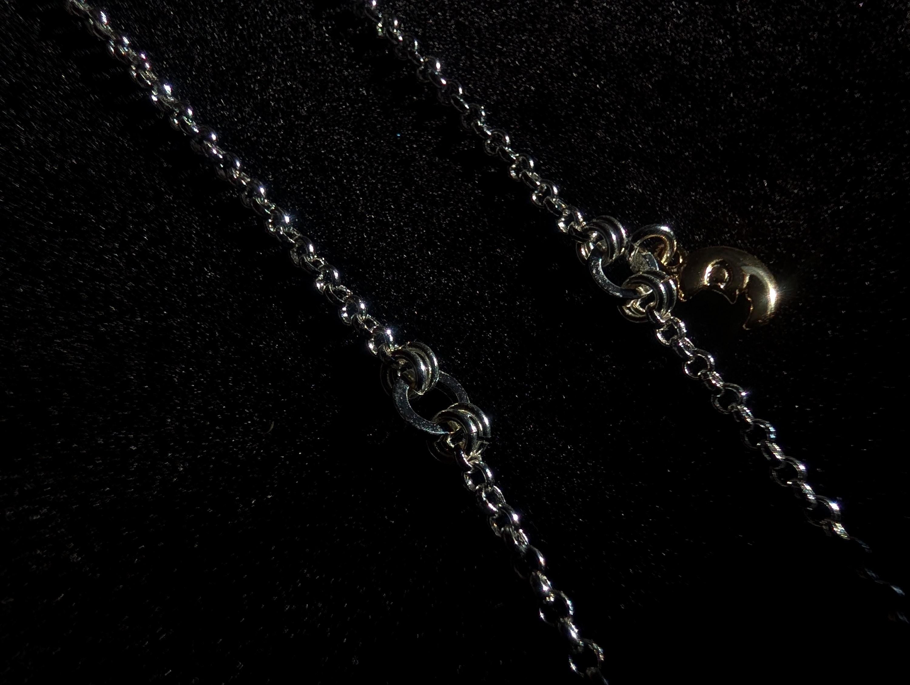 Asymmetrical celestial face chain