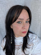 Asymmetrical celestial face chain