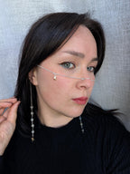 Asymmetrical celestial face chain