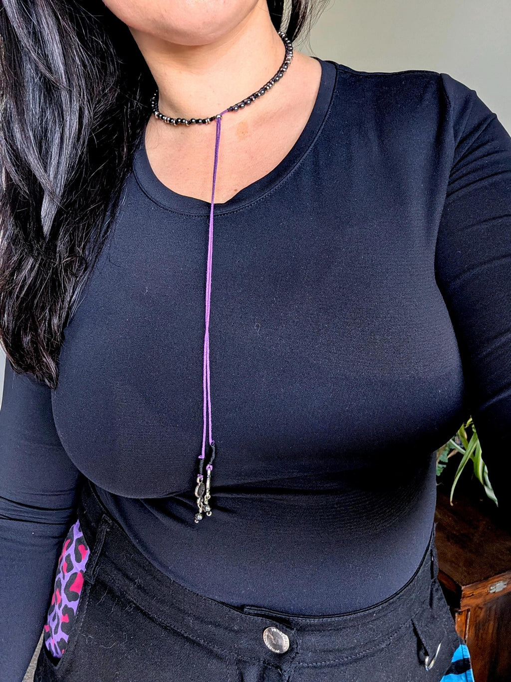 Dainty hematite choker necklace ***Sample piece design prototype***