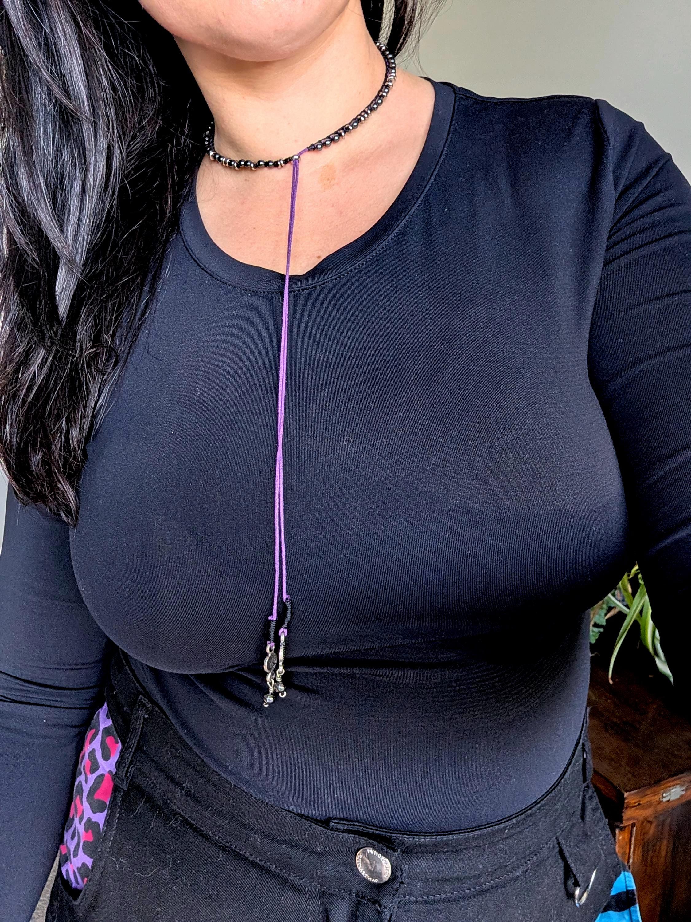 Dainty hematite choker necklace ***Sample piece design prototype***