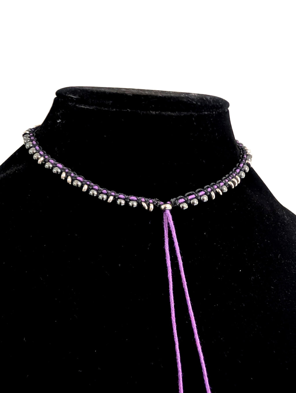 Dainty hematite choker necklace ***Sample piece design prototype***