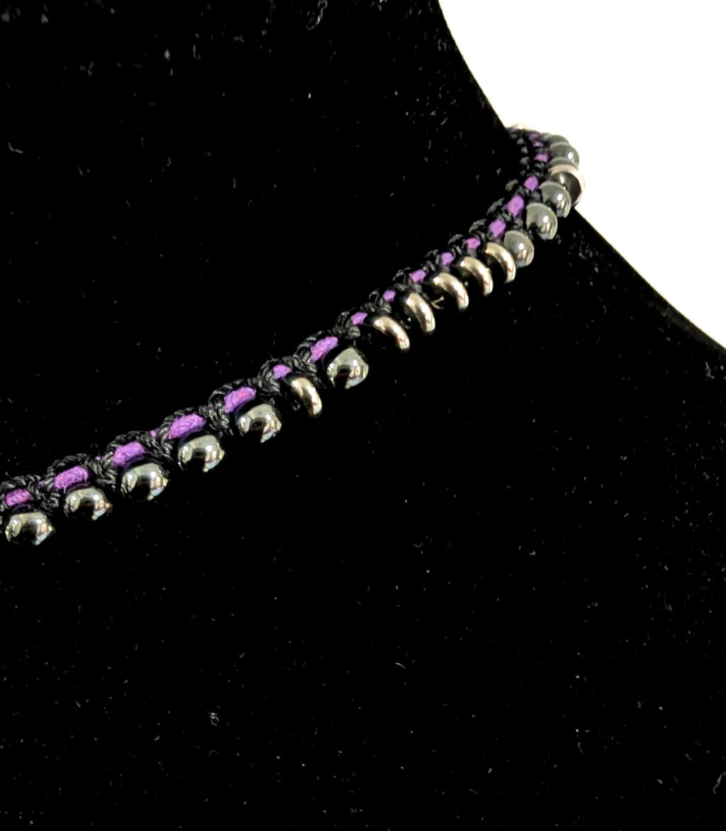 Dainty hematite choker necklace ***Sample piece design prototype***