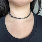 Dainty hematite choker necklace ***Sample piece design prototype***