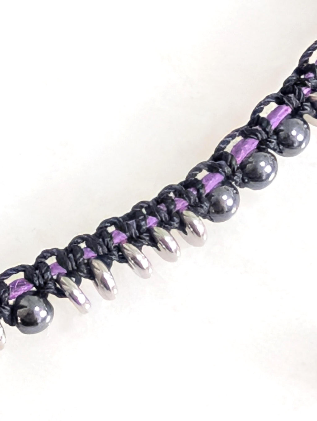 Dainty hematite choker necklace ***Sample piece design prototype***