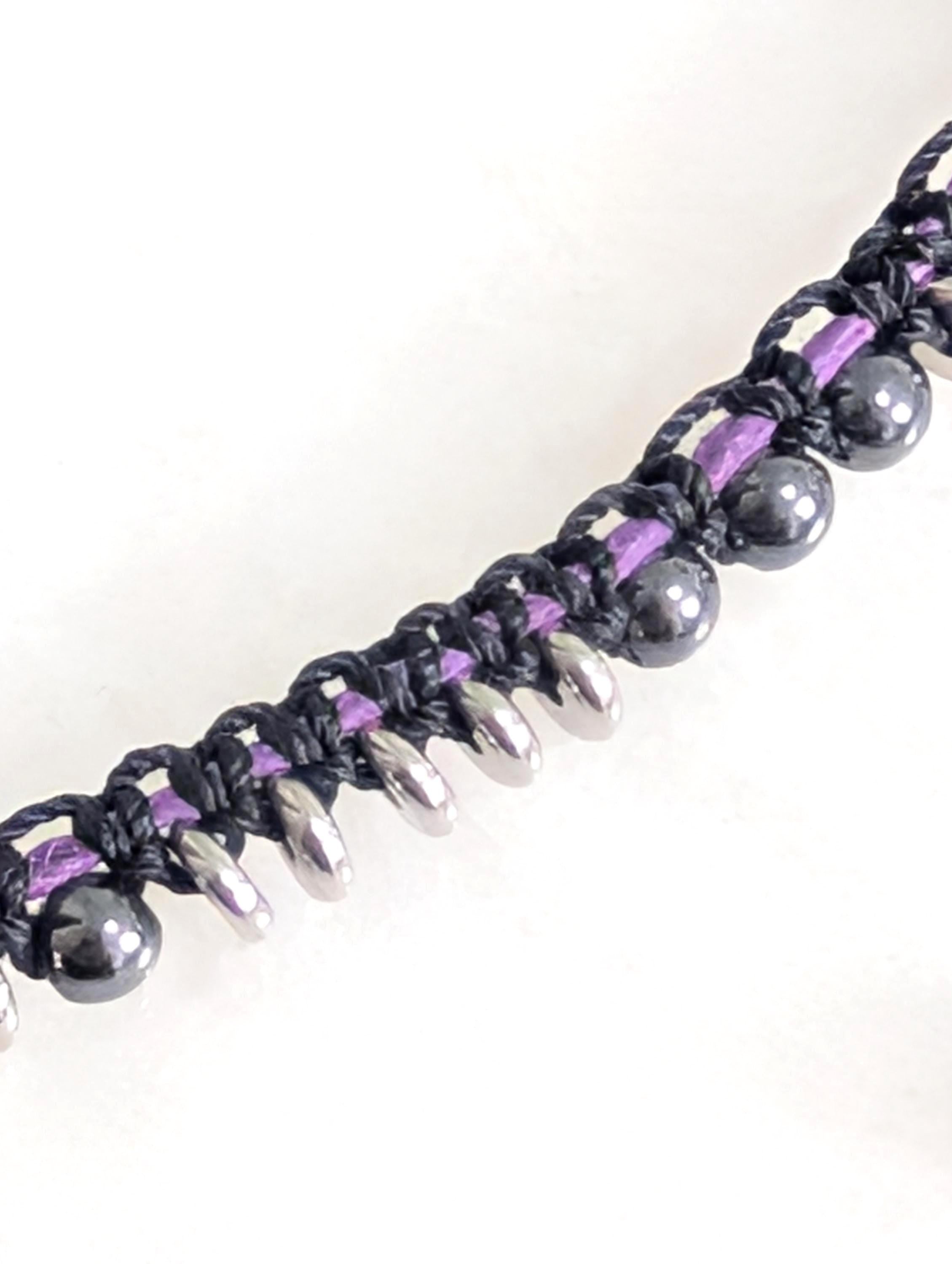 Dainty hematite choker necklace ***Sample piece design prototype***