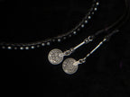 Multi way black onyx and hematite choker necklace
