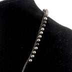 Multi way black onyx and hematite choker necklace