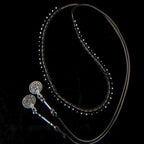 Multi way black onyx and hematite choker necklace