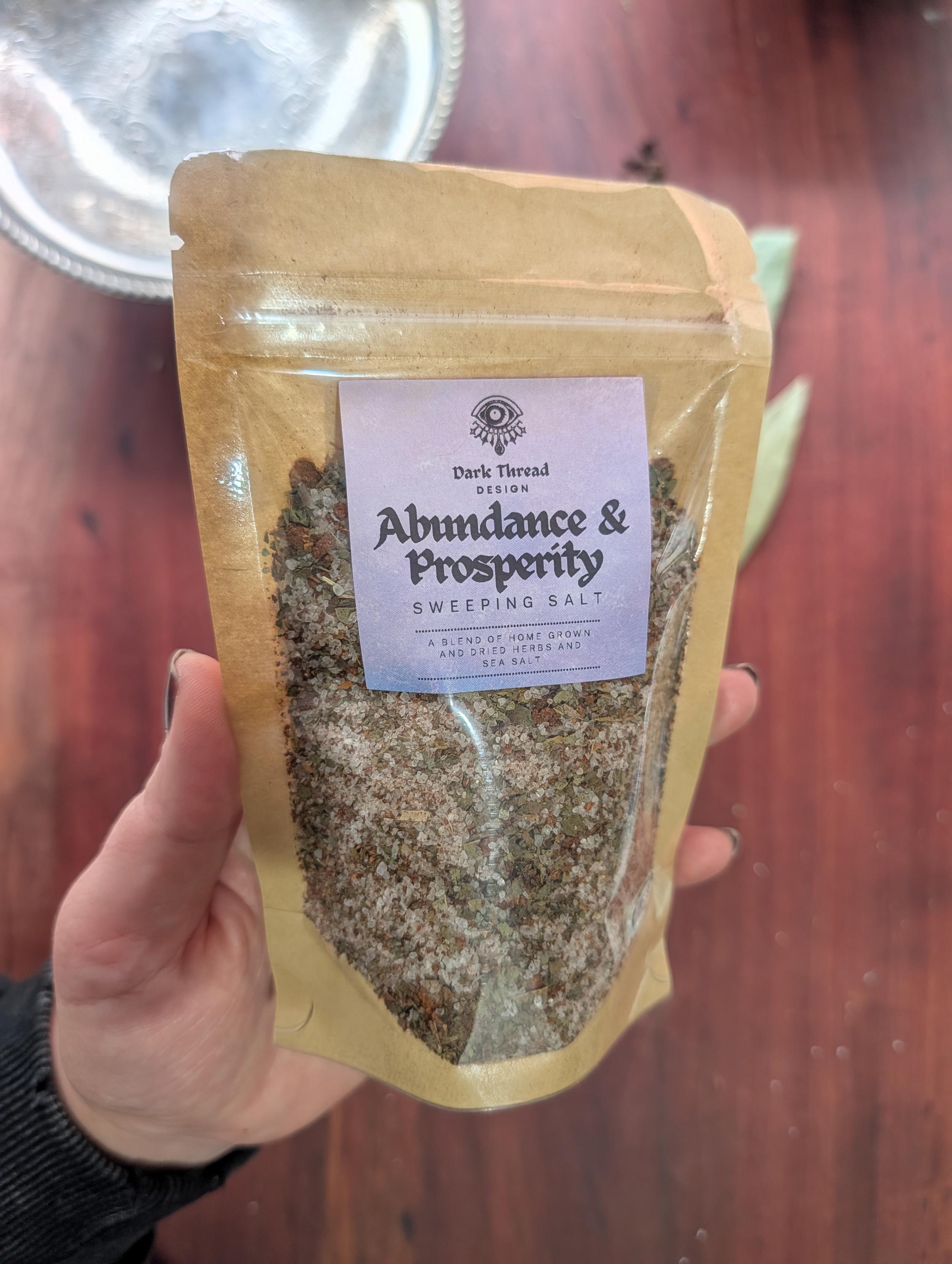 Abundance and prosperity sweeping salt