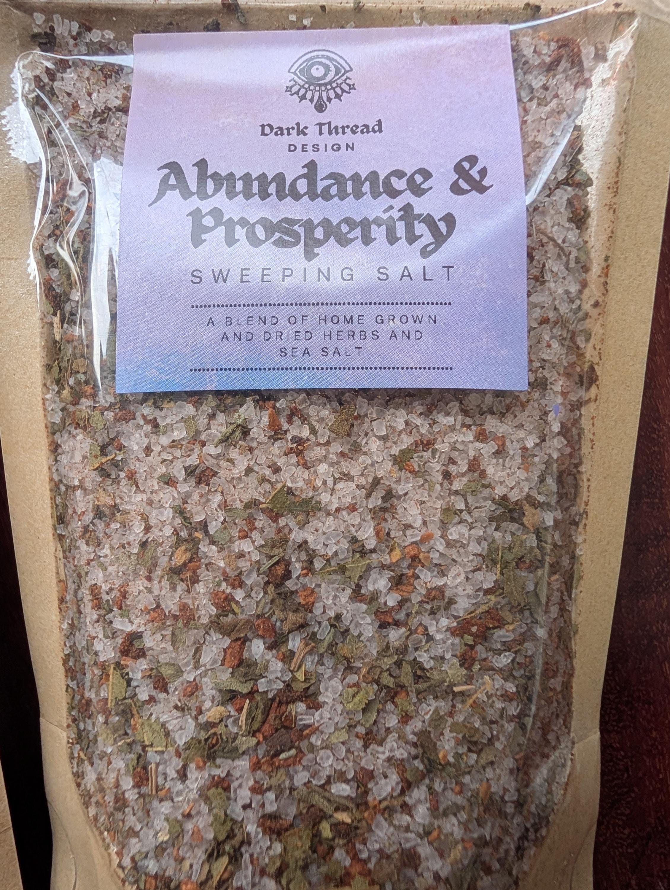 Abundance and prosperity sweeping salt