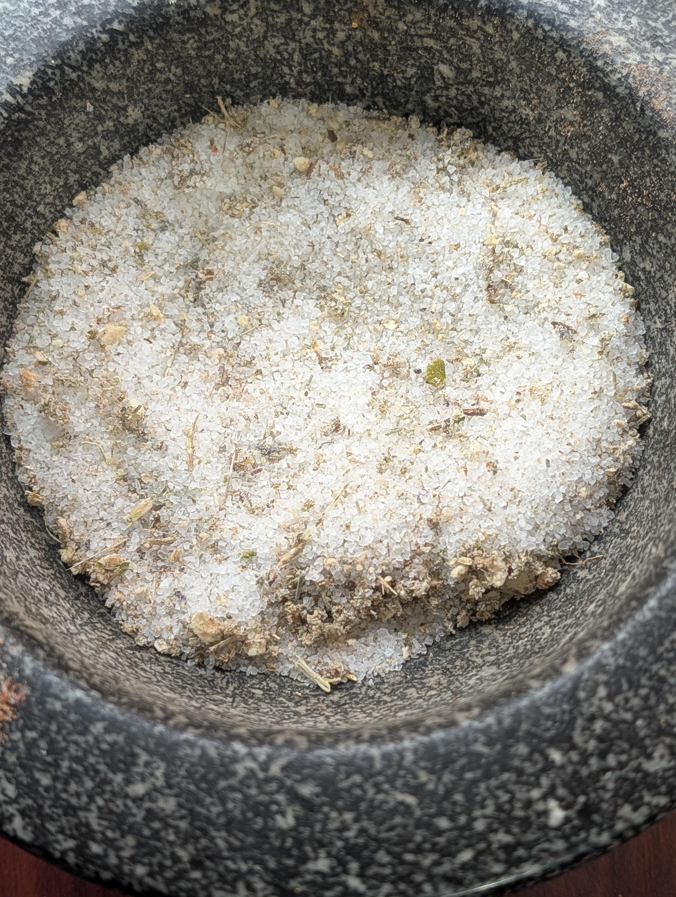Peace and harmony sweeping salt