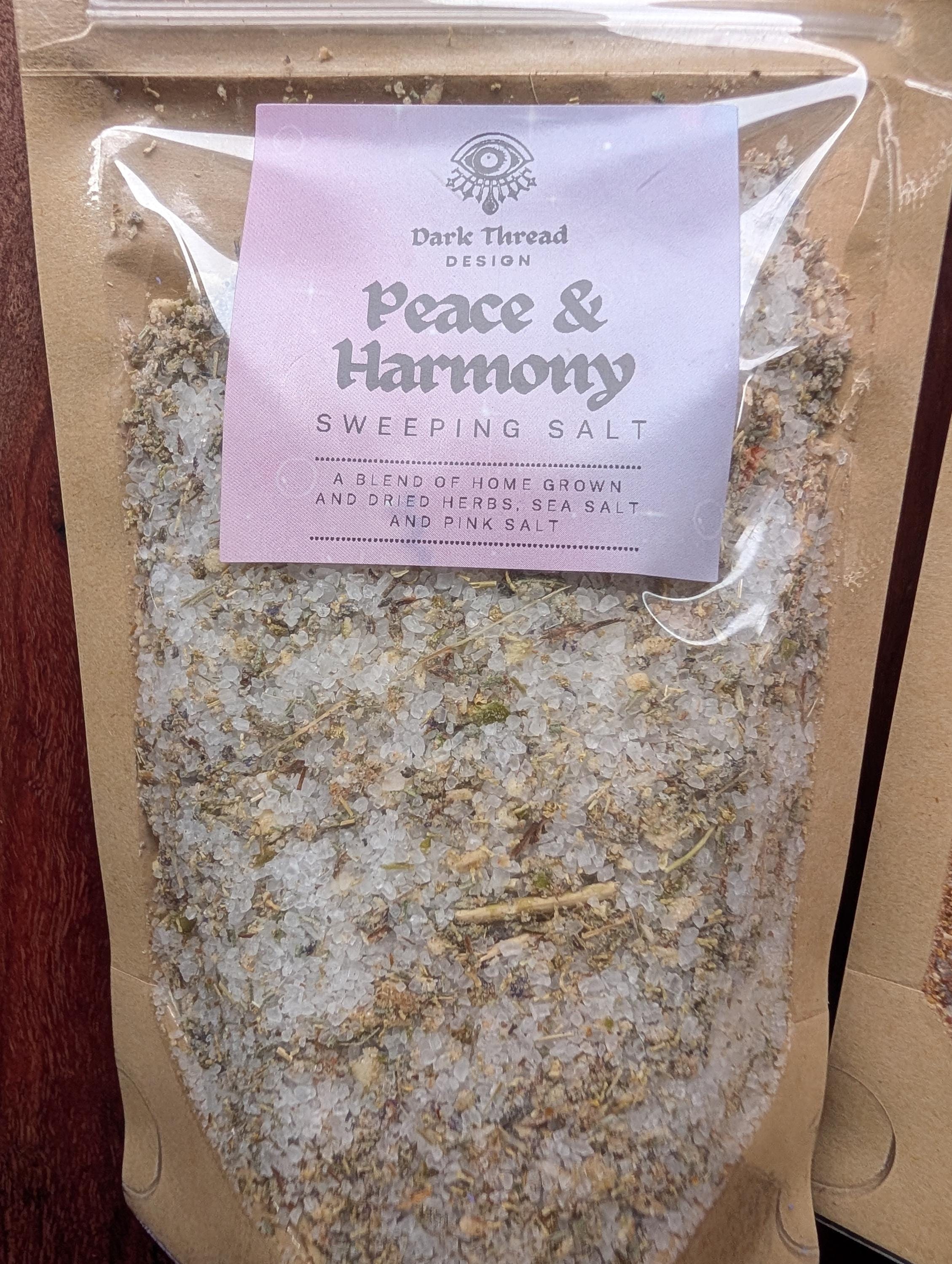 Peace and harmony sweeping salt