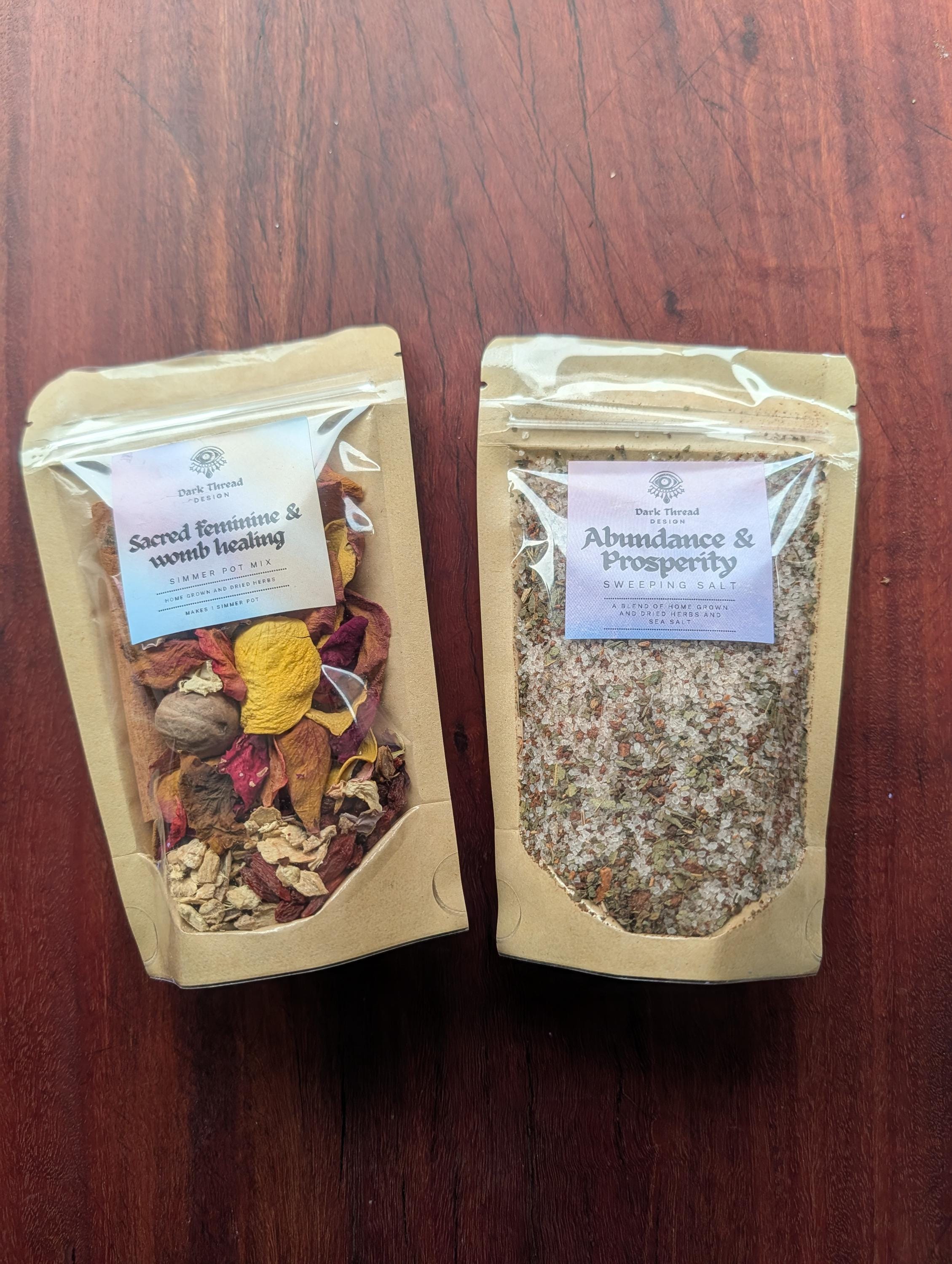 Custom home ritual duo bundle | Pick 1 simmer pot mix and 1 sweeping salt