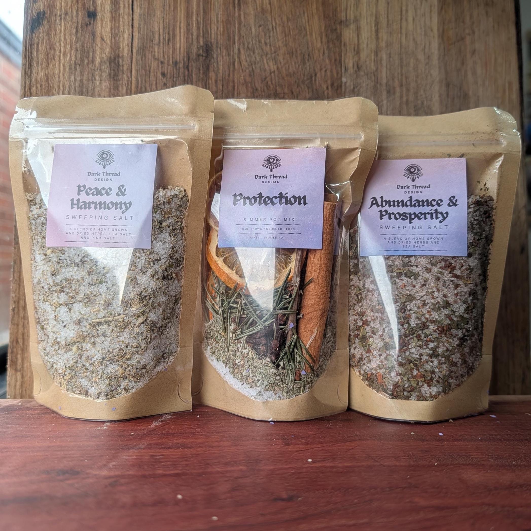 Simmer pot and sweeping salt bundle pack