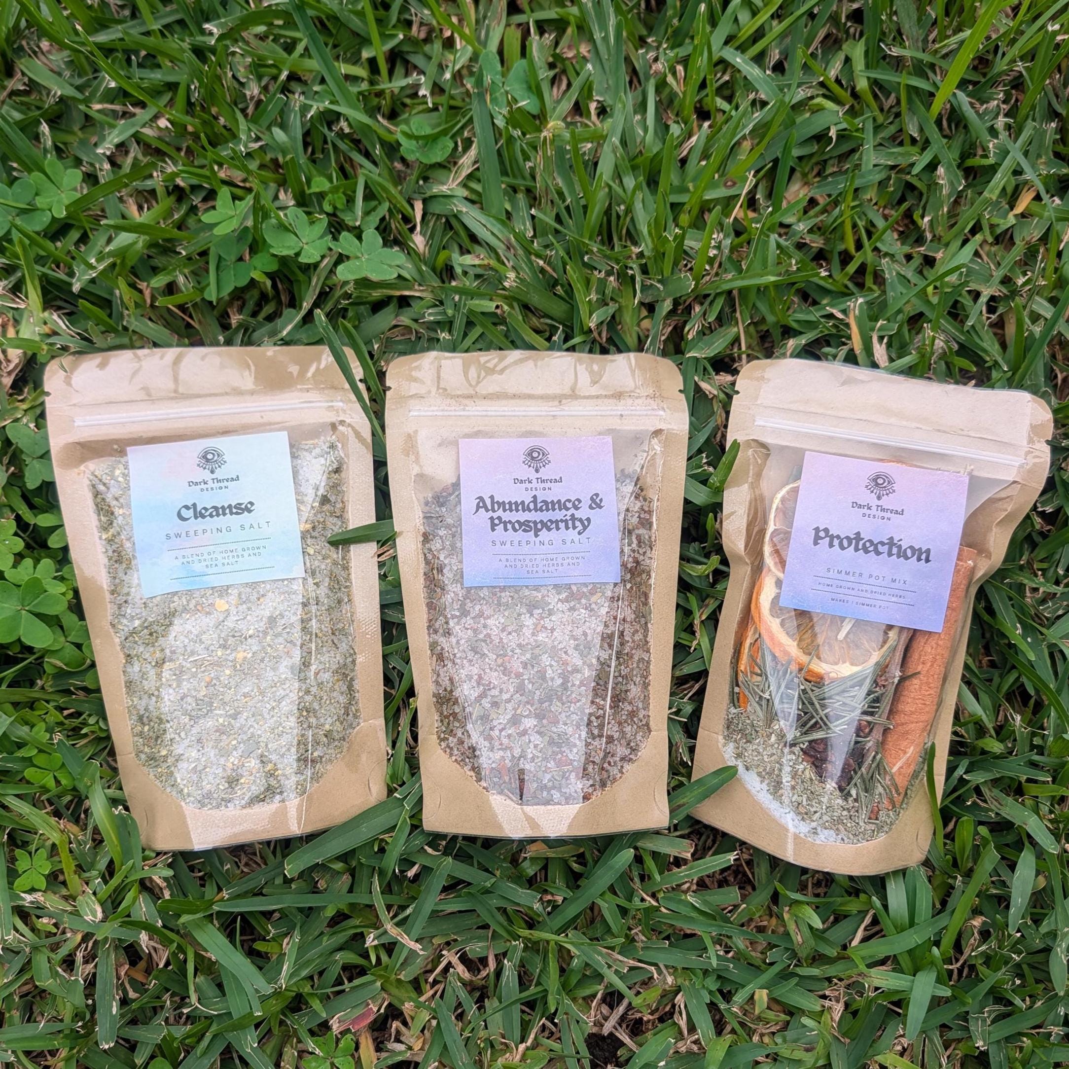 Simmer pot and sweeping salt bundle pack