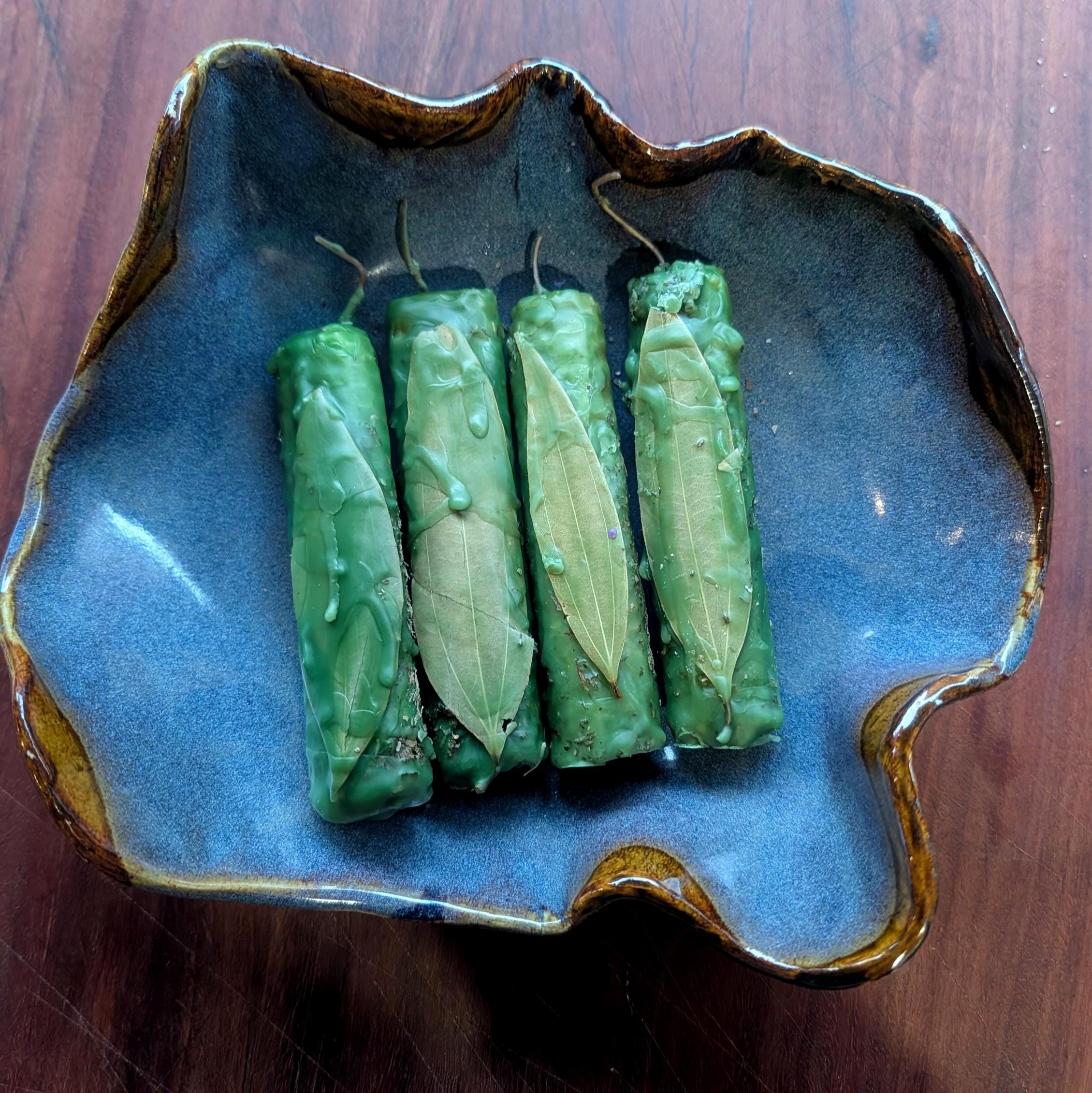 Fortune and prosperity ritual beeswax candles