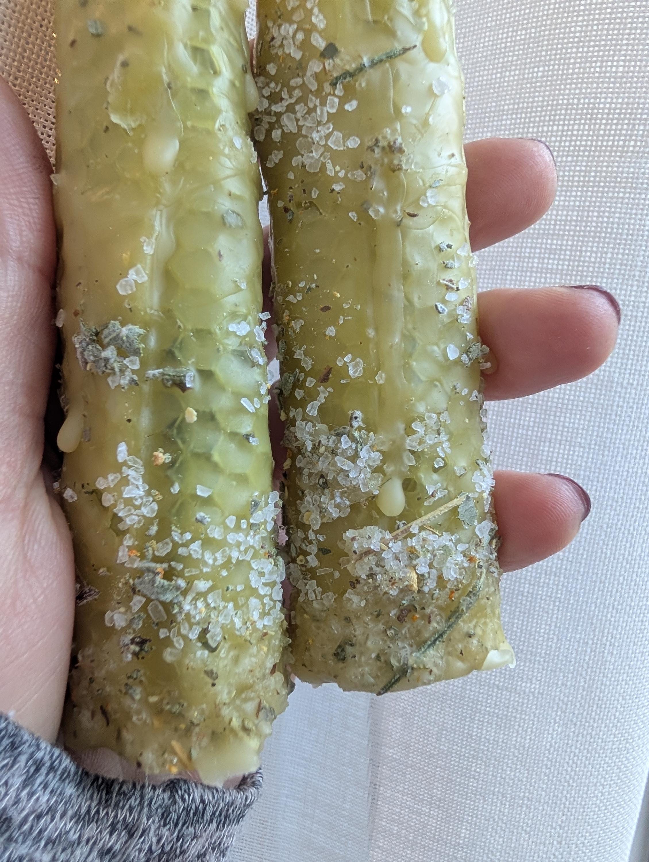 Cleansing and renewal ritual beeswax candles