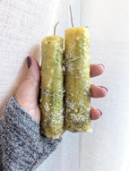 Cleansing and renewal ritual beeswax candles