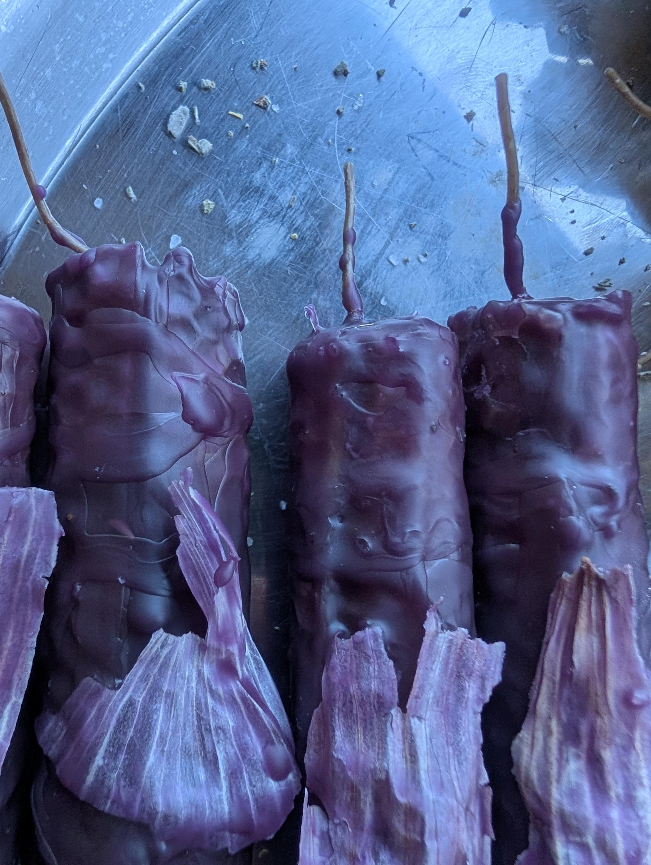 Hekate ritual beeswax taper candles