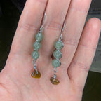 Custom Wire Wrapped Crystal Earrings - single or pair | Small