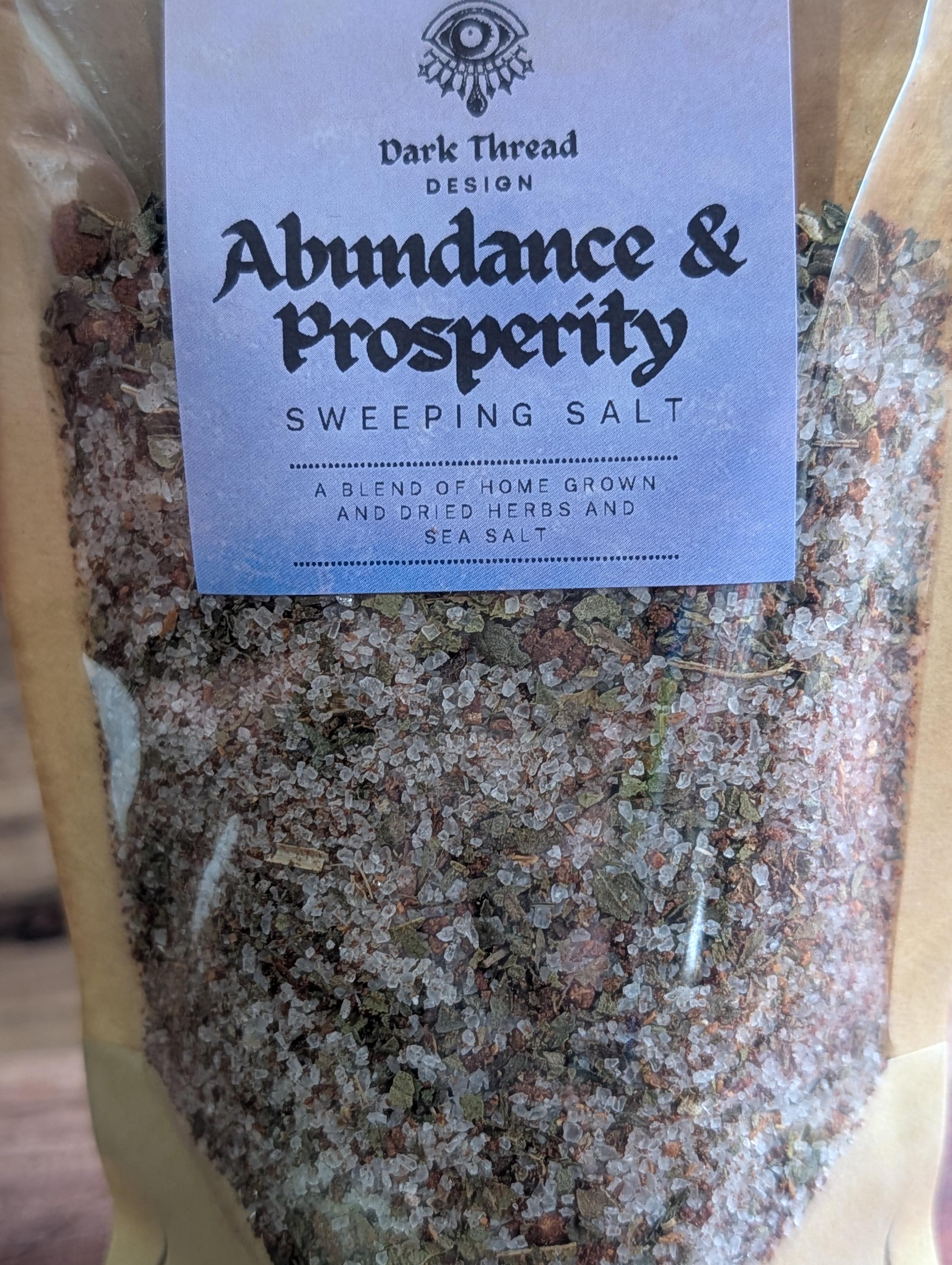 Abundance and prosperity sweeping salt