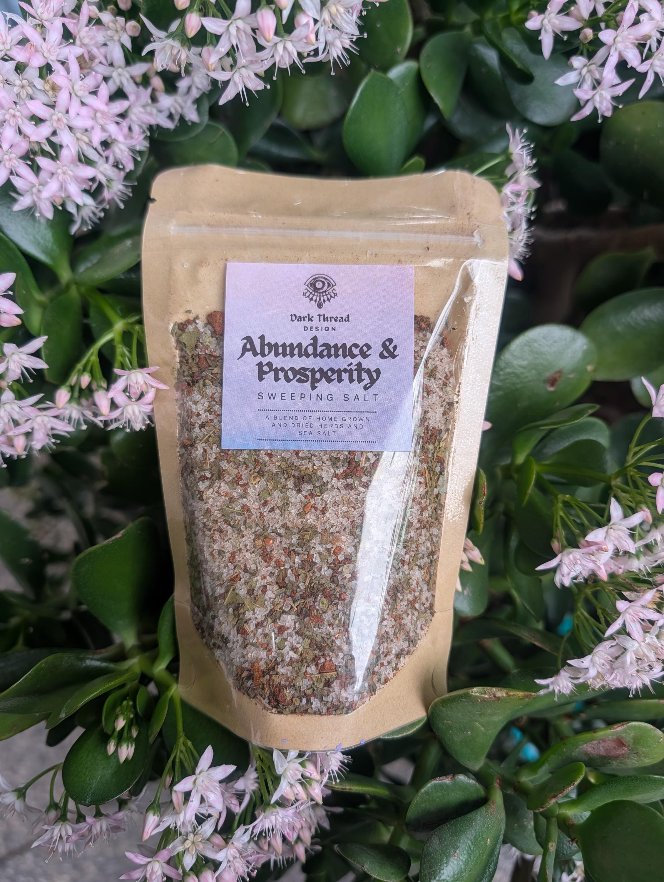 Abundance and prosperity sweeping salt