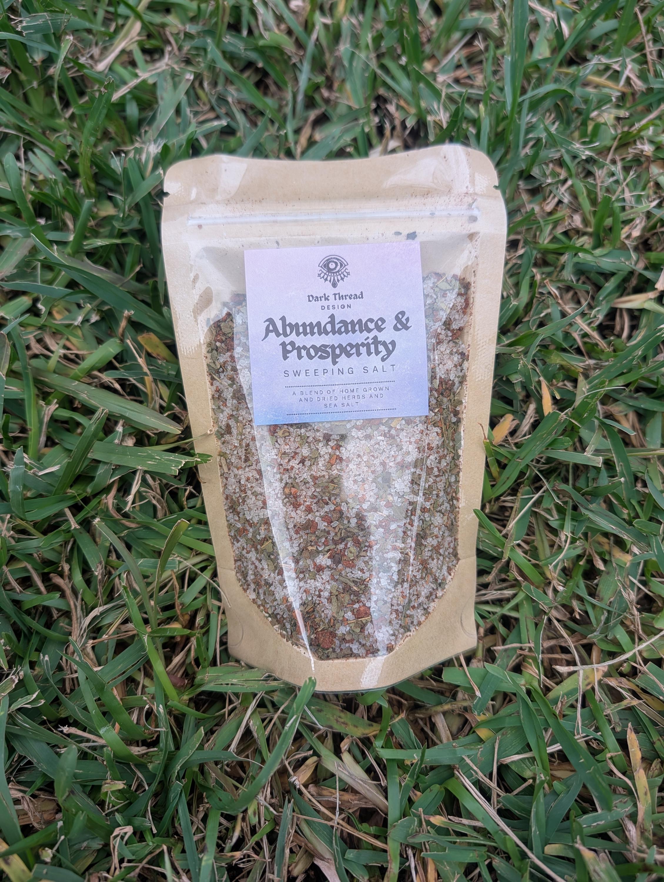 Abundance and prosperity sweeping salt
