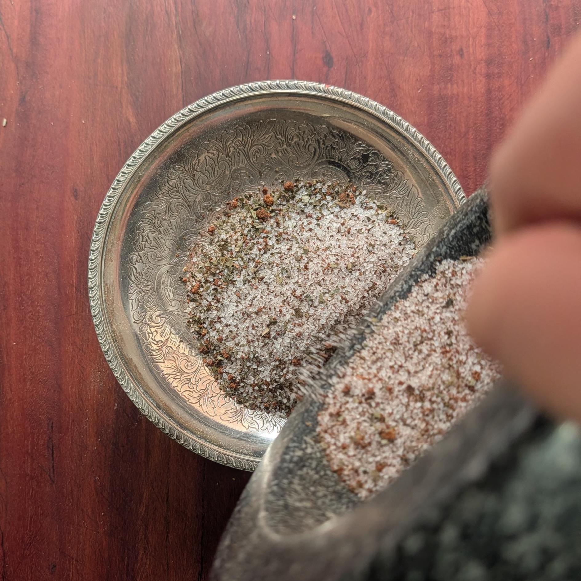 Abundance and prosperity sweeping salt