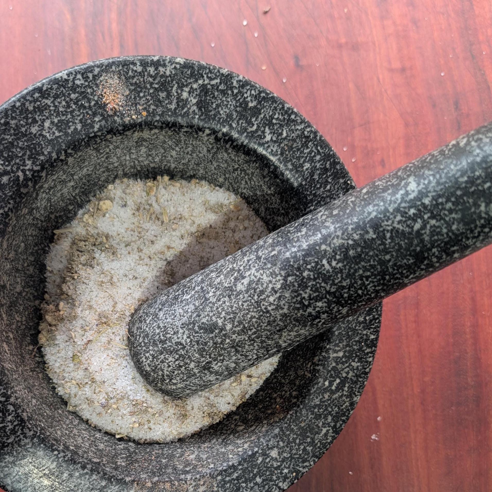Peace and harmony sweeping salt