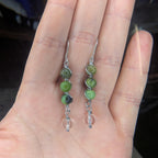 Wire wrapped crystal drop earrings - Choose your pair | Small
