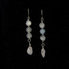 Wire wrapped crystal drop earrings - Choose your pair | Small