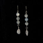Custom Wire Wrapped Crystal Earrings - single or pair | Small