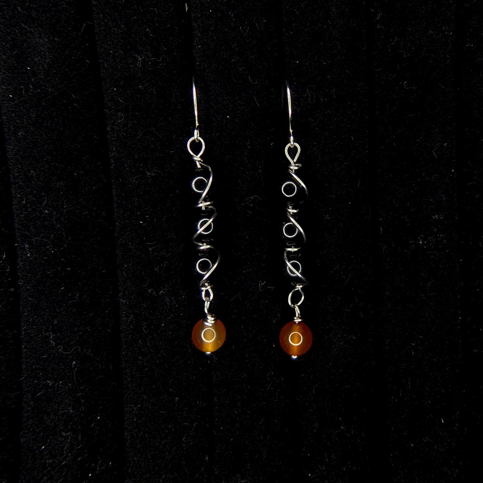 Wire wrapped crystal drop earrings - Choose your pair | Small