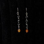 Custom Wire Wrapped Crystal Earrings - single or pair | Small