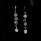 Wire wrapped crystal drop earrings - Choose your pair | Small