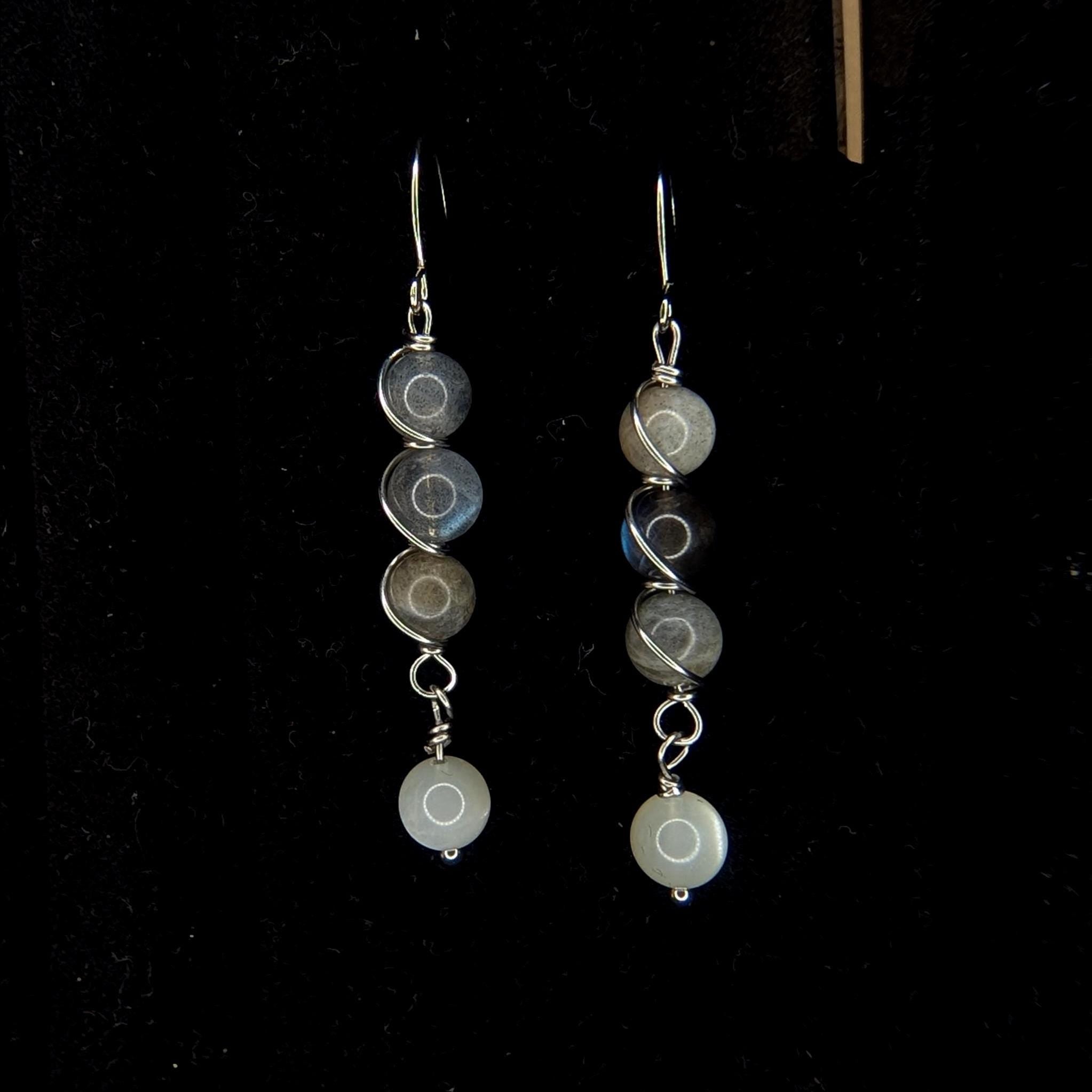 Custom Wire Wrapped Crystal Earrings - single or pair | Small