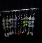 Wire wrapped crystal drop earrings - Choose your pair | Small
